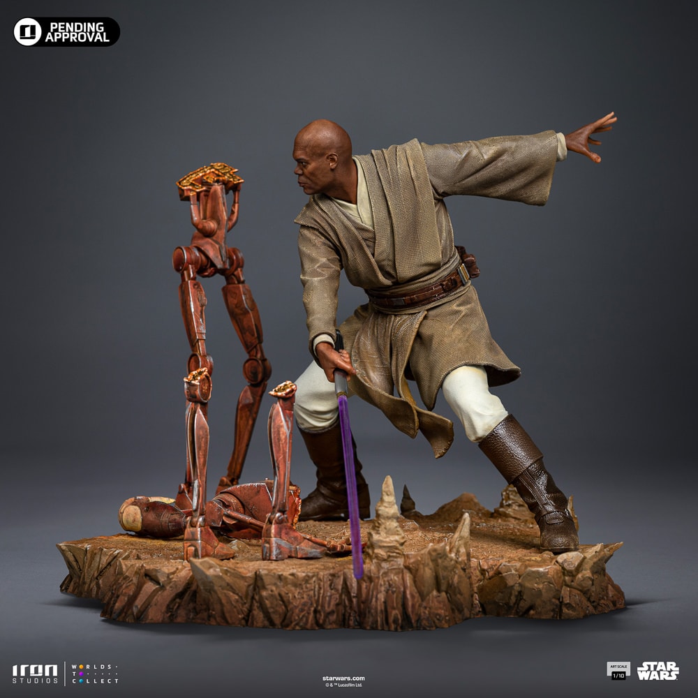 Star Wars Mace Windu 1:10 Scale Statue  (Prototype Shown) View 11