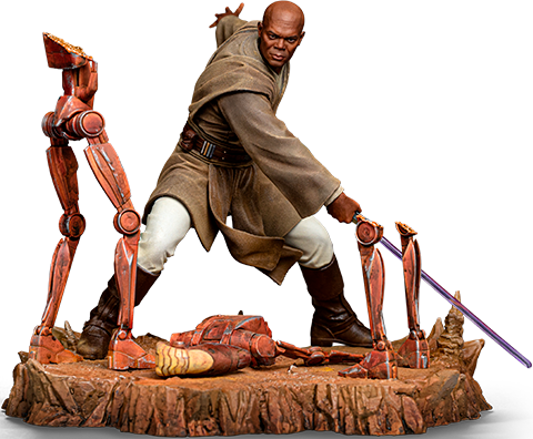 Mace Windu 1:10 Art Scale Statue by Iron Studios | Sideshow