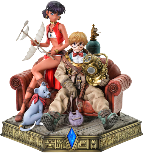 Nadia: The Secret of Blue Water Nadia & Jean Statues  (Prototype Shown) View 14
