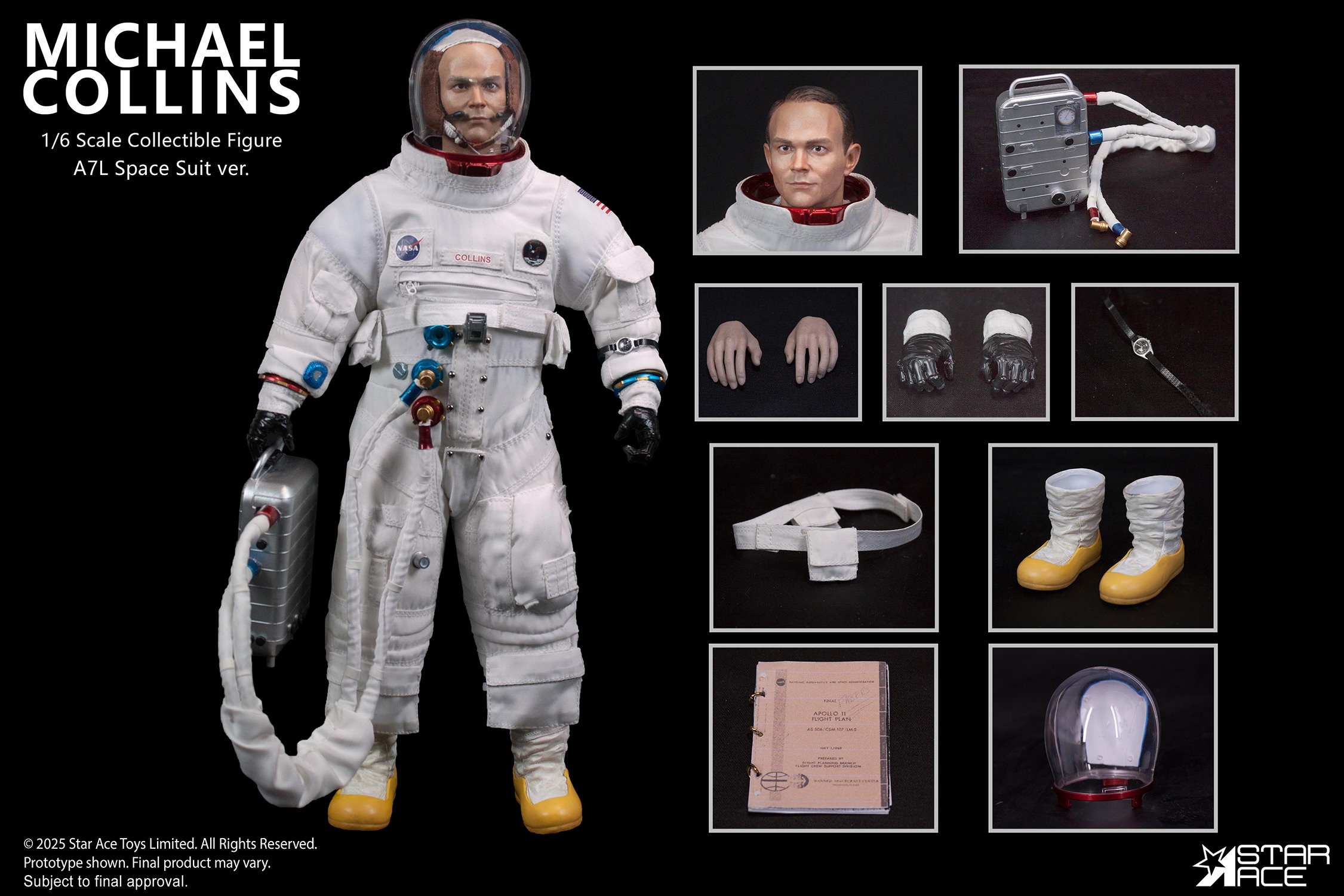 Apollo 11 Michael Collins Sixth Scale Figure  (Prototype Shown) View 16
