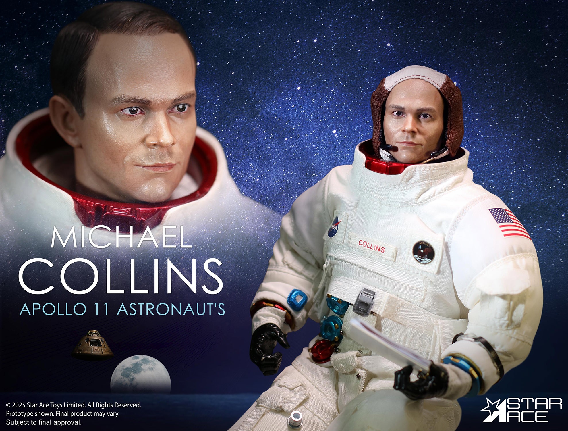 Apollo 11 Michael Collins Sixth Scale Figure  (Prototype Shown) View 17