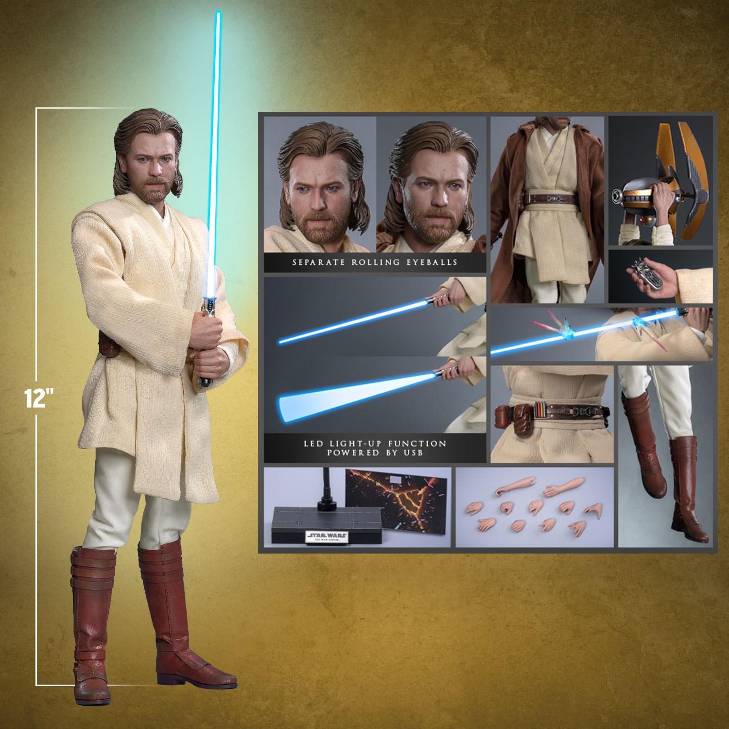 特撮 Obi-Wan Kenobi's Jedi Star Wars Revenge of the Sith Obi-Wan's Jedi Starfighter |S