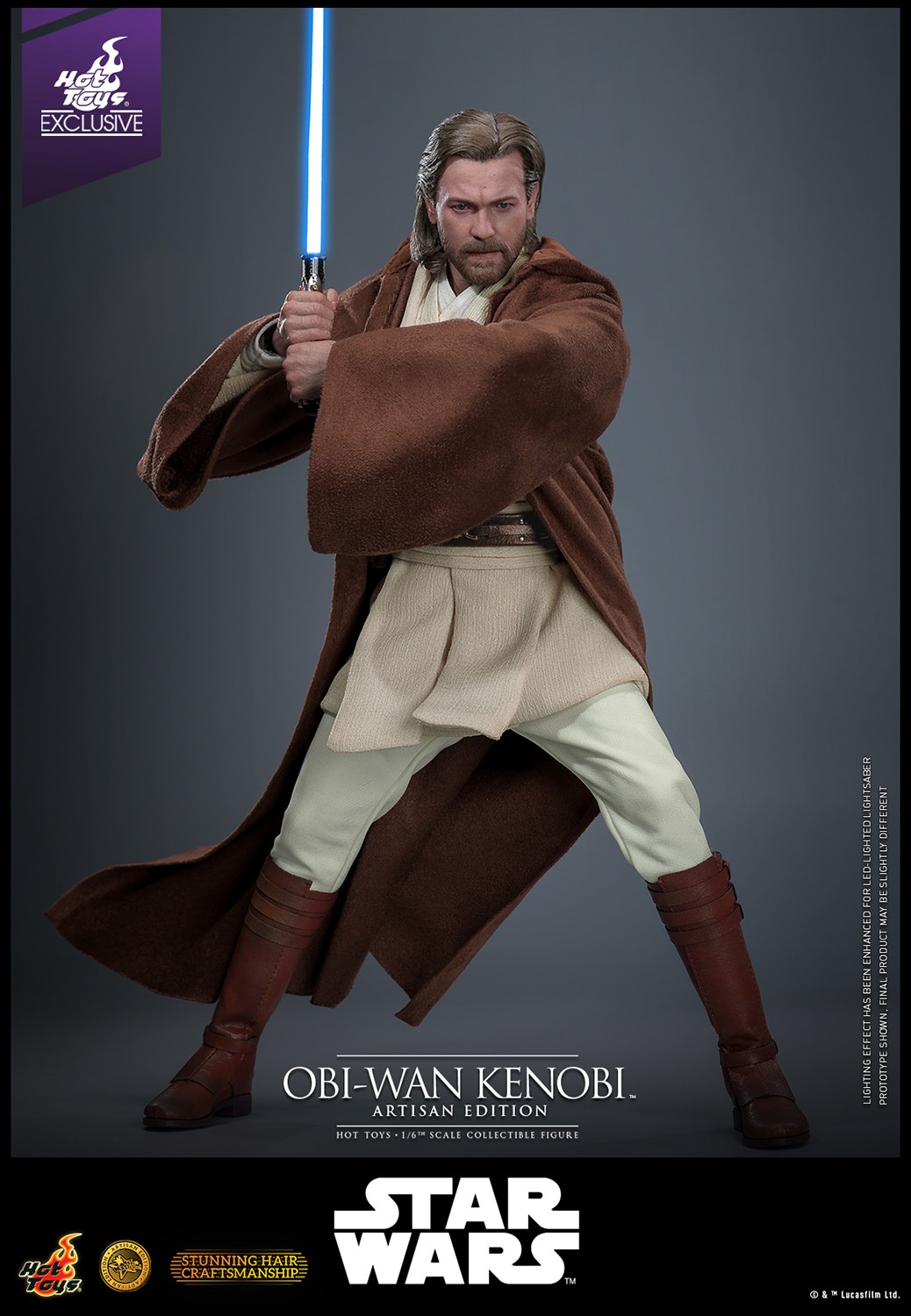 Star Wars Obi-Wan Kenobi (Artisan Edition) Sixth Scale Figure  (Prototype Shown) View 3