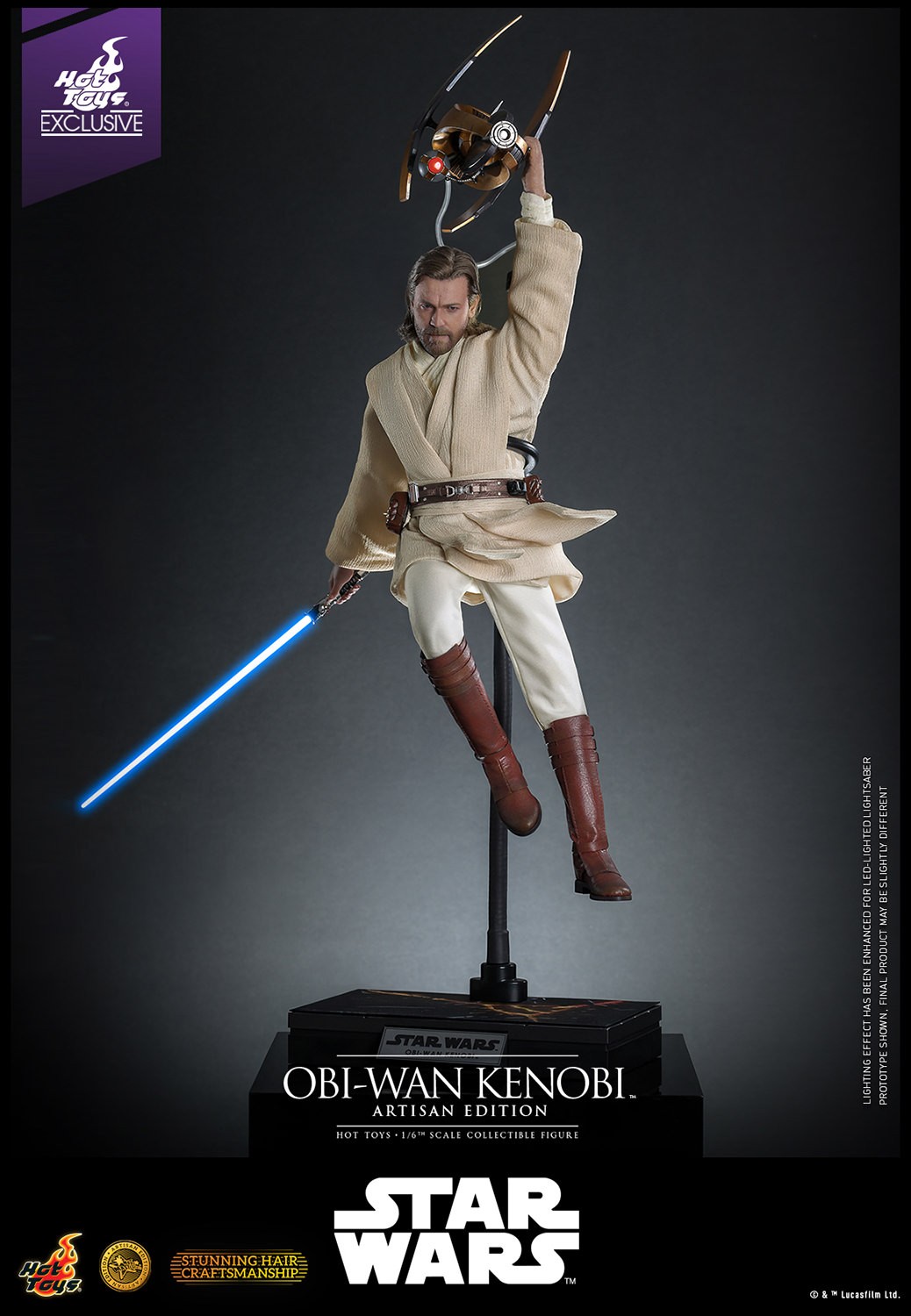 Star Wars Obi-Wan Kenobi (Artisan Edition) Sixth Scale Figure  (Prototype Shown) View 6