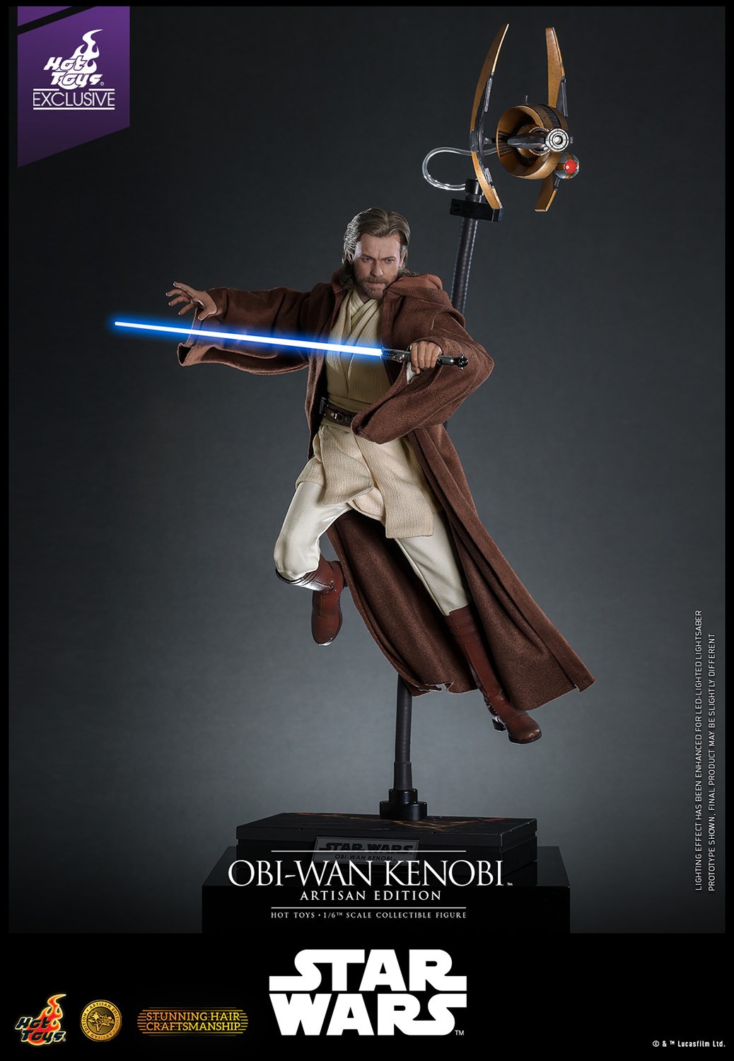 Star Wars Obi-Wan Kenobi (Artisan Edition) Sixth Scale Figure  (Prototype Shown) View 8