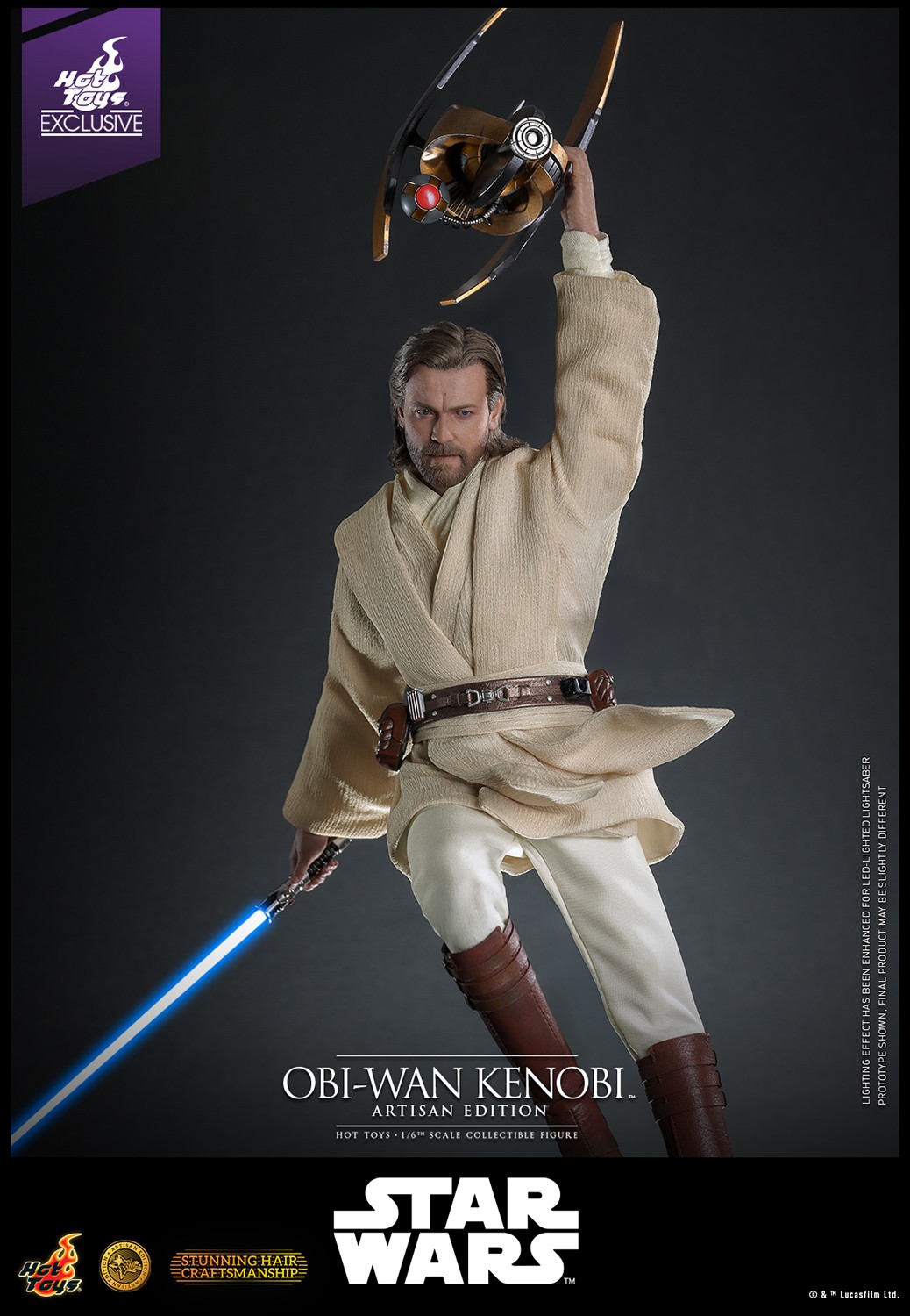 Star Wars Obi-Wan Kenobi (Artisan Edition) Sixth Scale Figure  (Prototype Shown) View 10