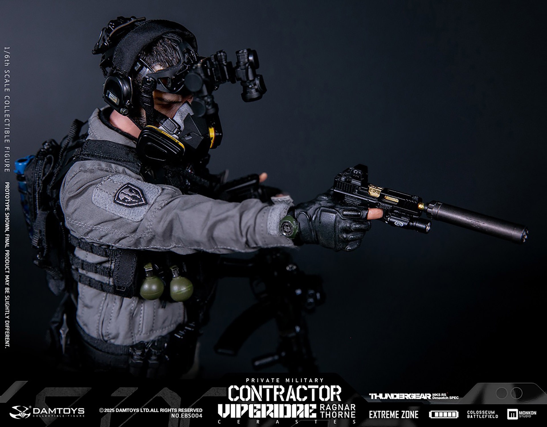 Extreme Zone Military Contractor Ragnar Thorne Sixth Scale Figure  (Prototype Shown) View 10