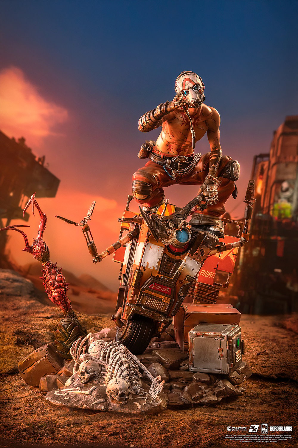 Borderlands Psycho Bandit & Claptrap Diorama  (Prototype Shown) View 7