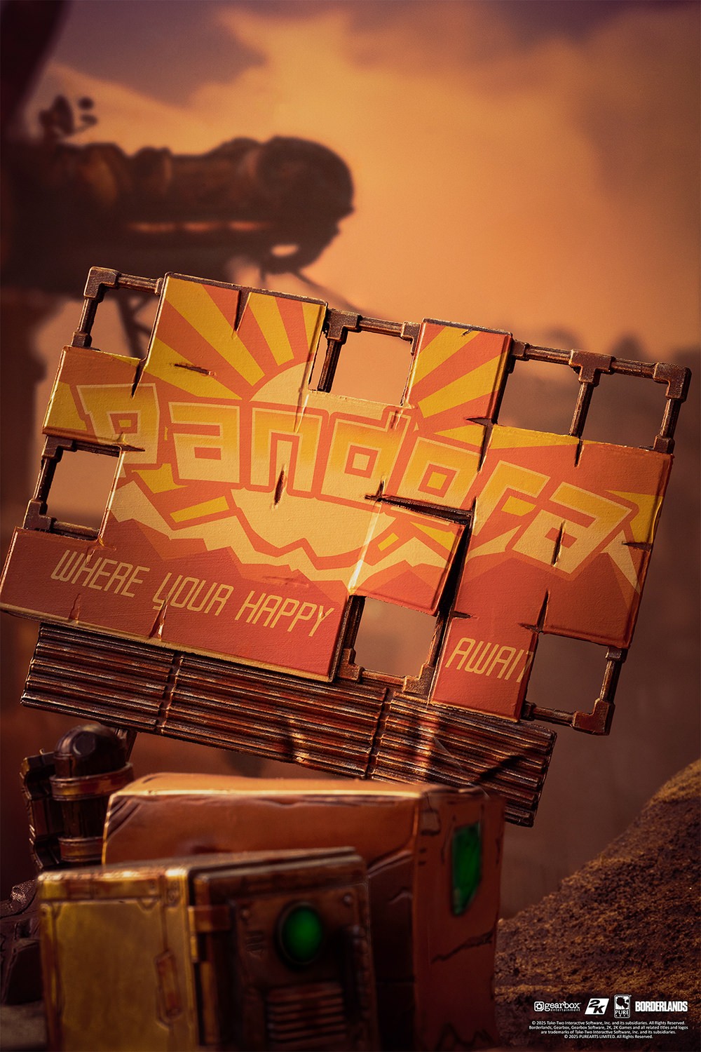 Borderlands Psycho Bandit & Claptrap Diorama  (Prototype Shown) View 10