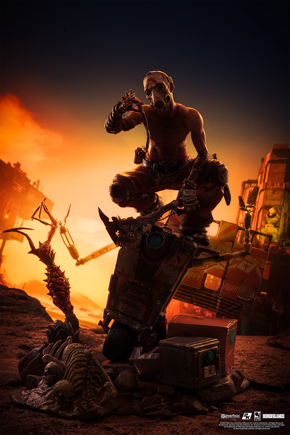 Borderlands Psycho Bandit & Claptrap Diorama  (Prototype Shown) View 16