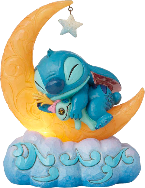 Disney Stitch & Scrump on LED Moon Figurine  (Prototype Shown) View 7