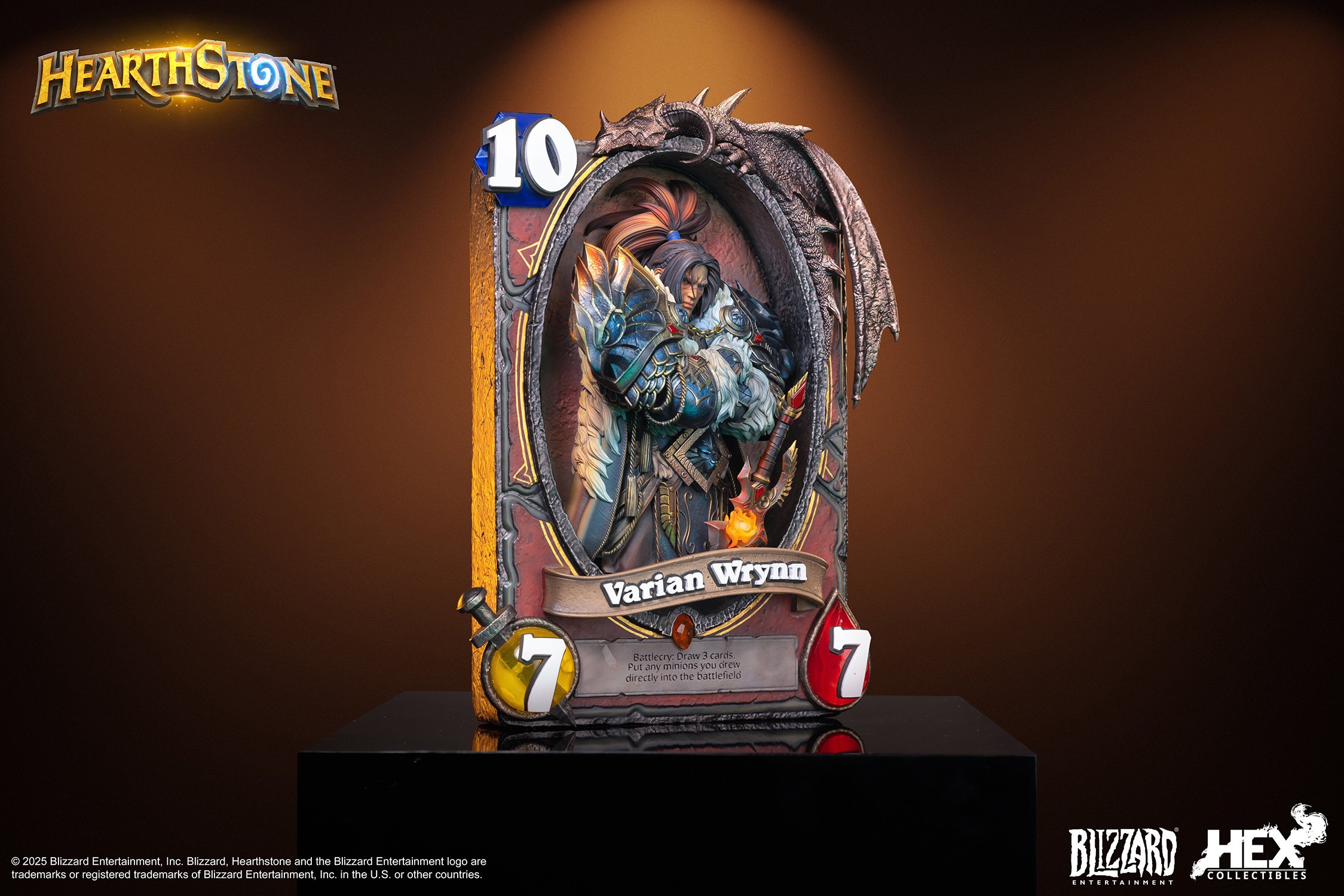 Warcraft Varian Wrynn 3D Art Frame Statues  (Prototype Shown) View 8