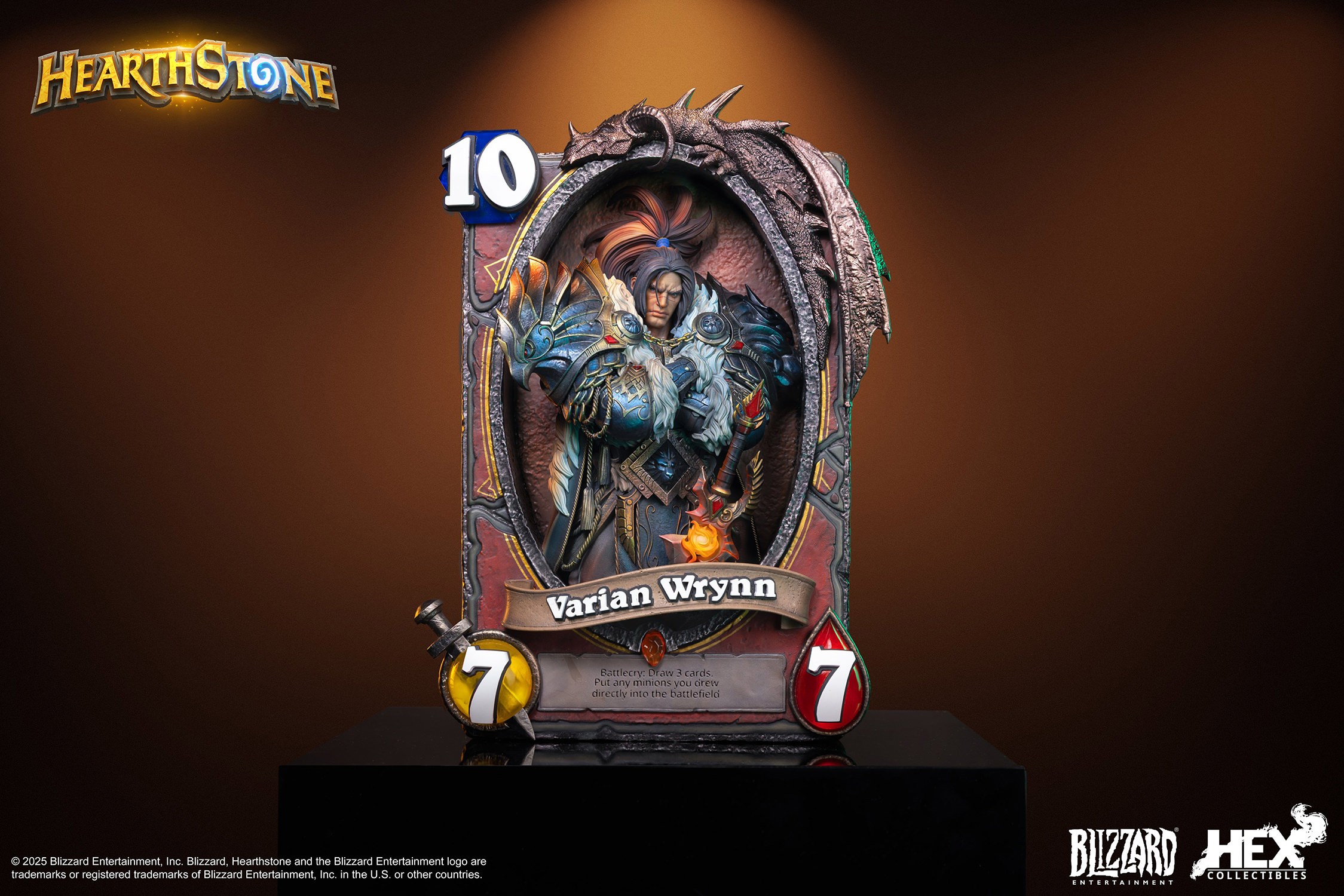 Warcraft Varian Wrynn 3D Art Frame Statues  (Prototype Shown) View 9