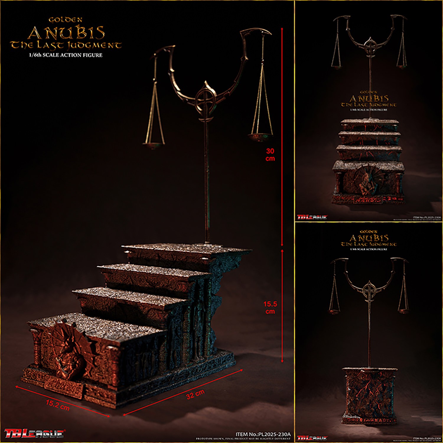 TBLeague Anubis - The Last Judgement (Golden) Sixth Scale Figure  (Prototype Shown) View 15