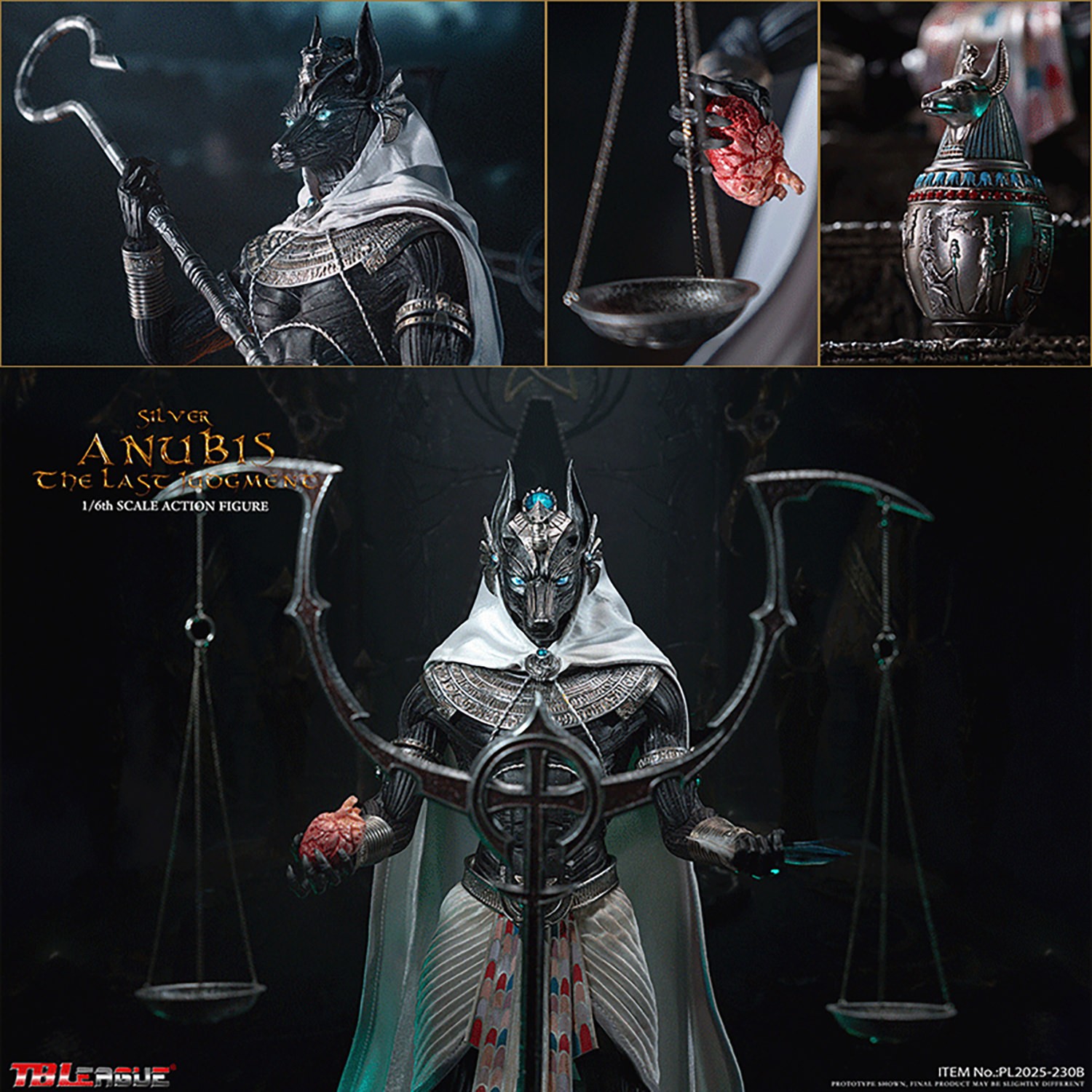TBLeague Anubis - The Last Judgement (Silver) Sixth Scale Figure  (Prototype Shown) View 15