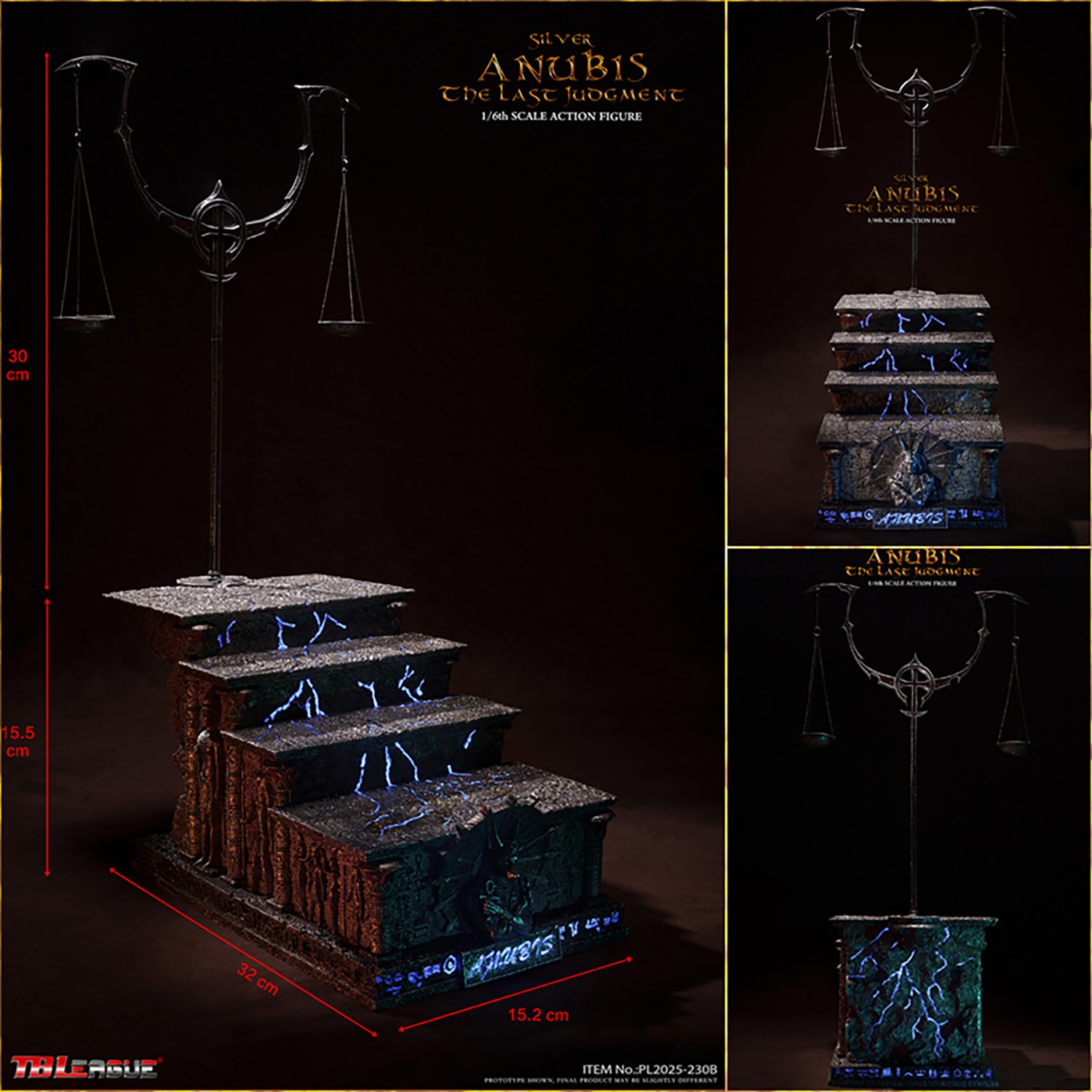 TBLeague Anubis - The Last Judgement (Silver) Sixth Scale Figure  (Prototype Shown) View 16