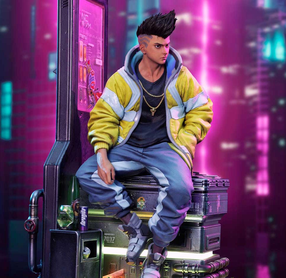 Cyberpunk 2077 David (Deluxe Bonus Version) Statues  (Prototype Shown) View 1