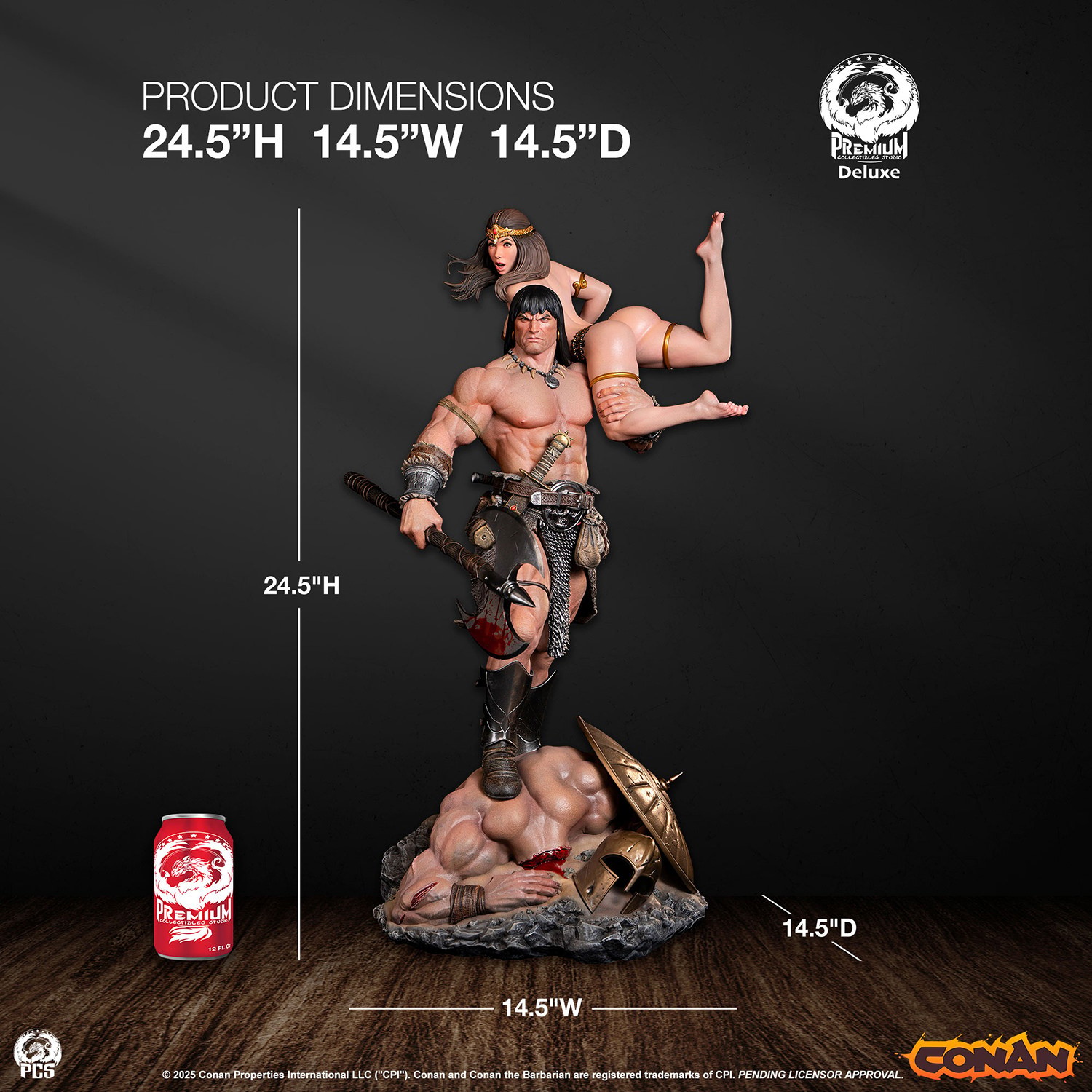 Conan Conan (Deluxe Edition) Quarter Scale Statue  (Prototype Shown) View 2