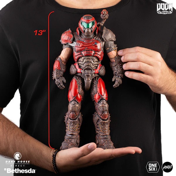 Doom Slayer (Mondo Crimson Variant) Sixth Scale Figure by Dark