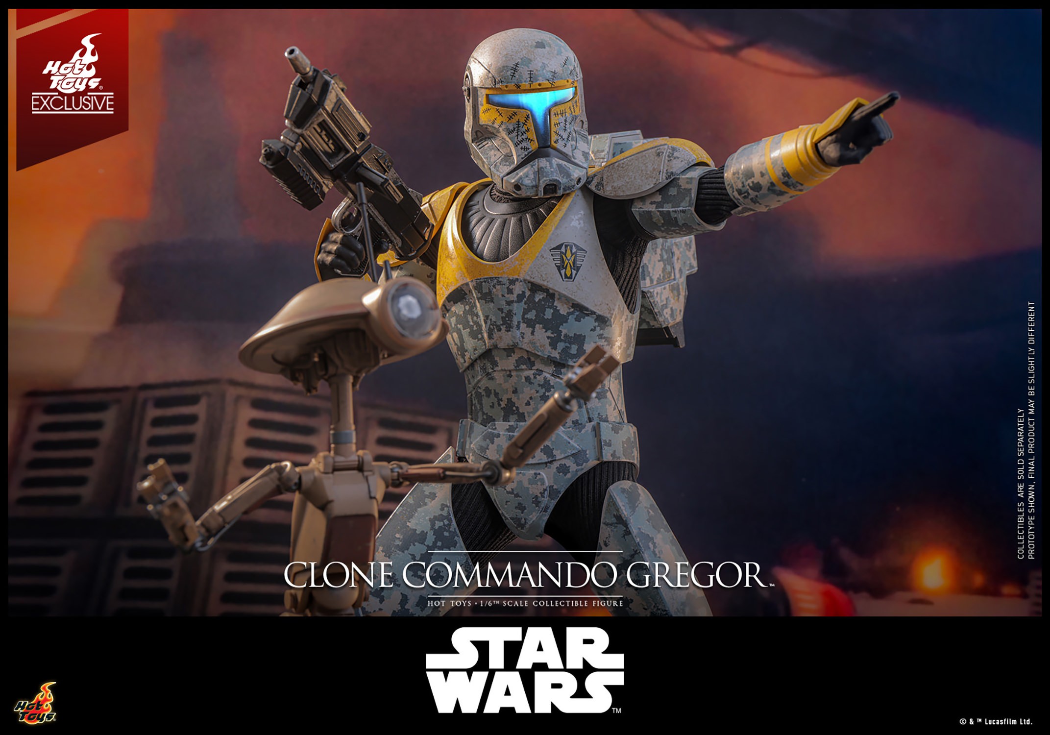 Star Wars Clone Commando Gregor™ Sixth Scale Figure  (Prototype Shown) View 4