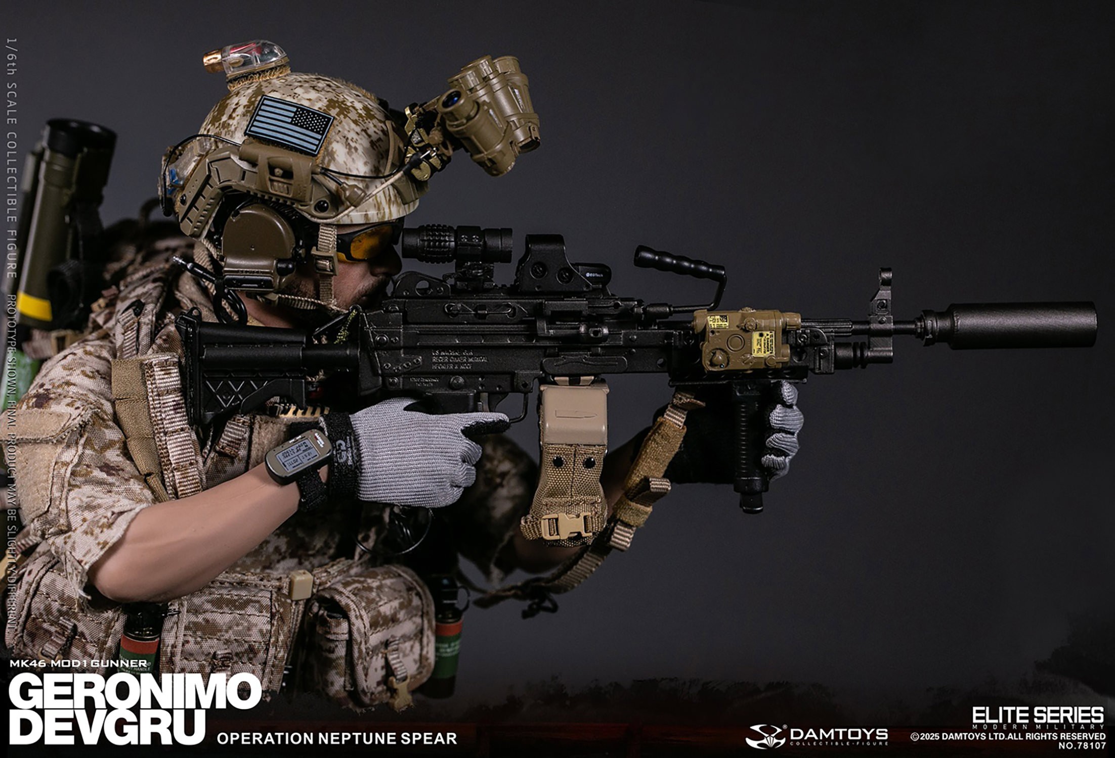 GERONIMO DEVGRU - MK46 MOD1 Gunner (Operation Neptune Spear