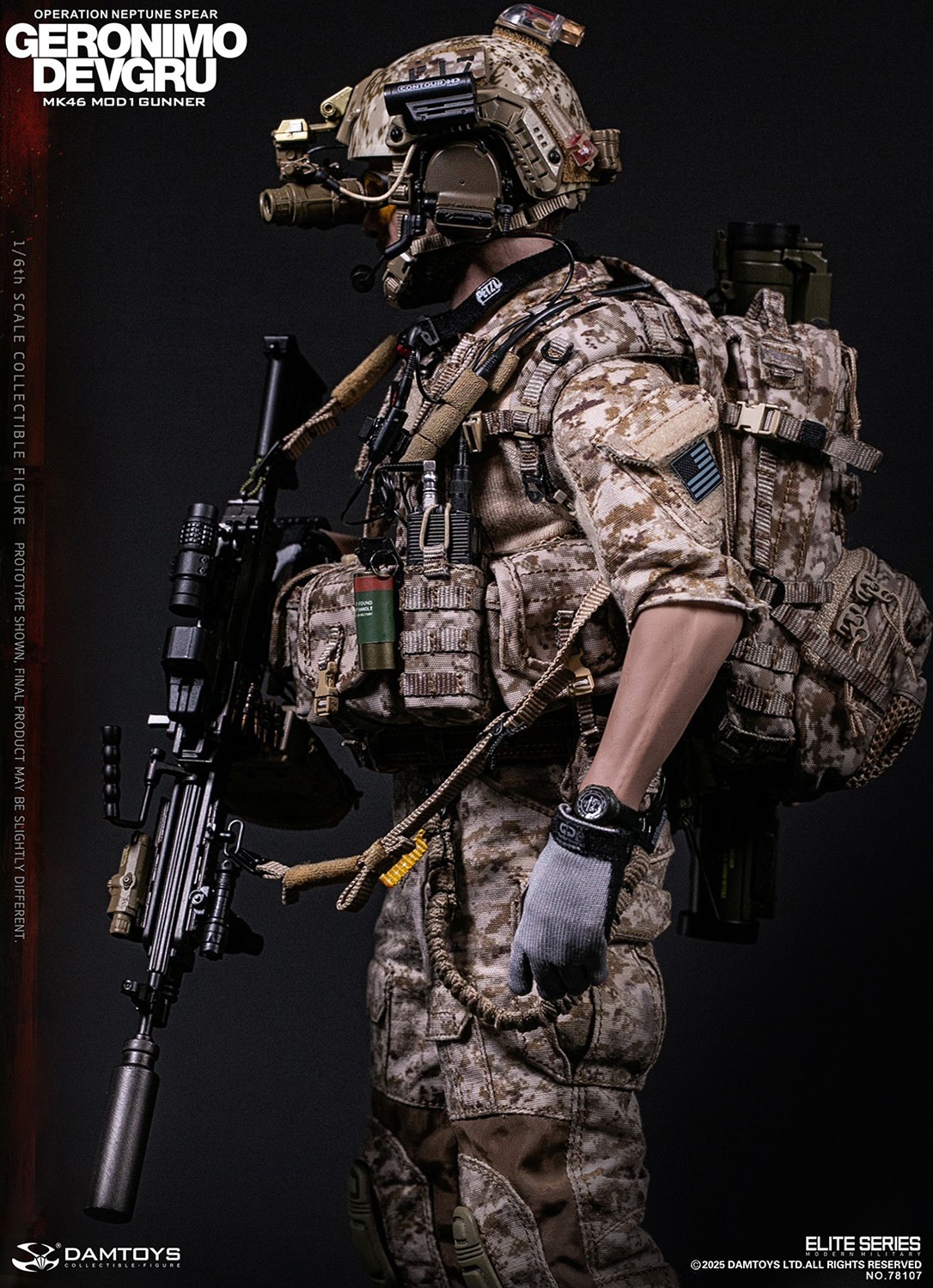 1/6 フィギュア　DEVGRU　カスタム DAM Toys 1/6 DEVGRU Operation Neptune Spear “GERONIMO” MK46