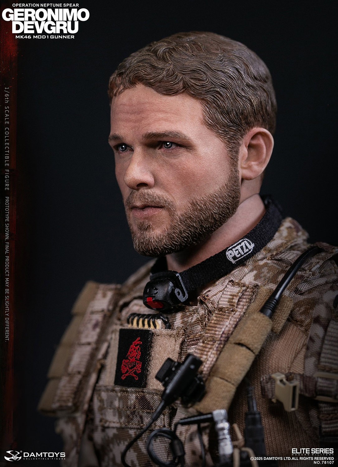 Modern Military GERONIMO DEVGRU - MK46 MOD1 Gunner (Operation Neptune Spear) Sixth Scale Figure  (Prototype Shown) View 13