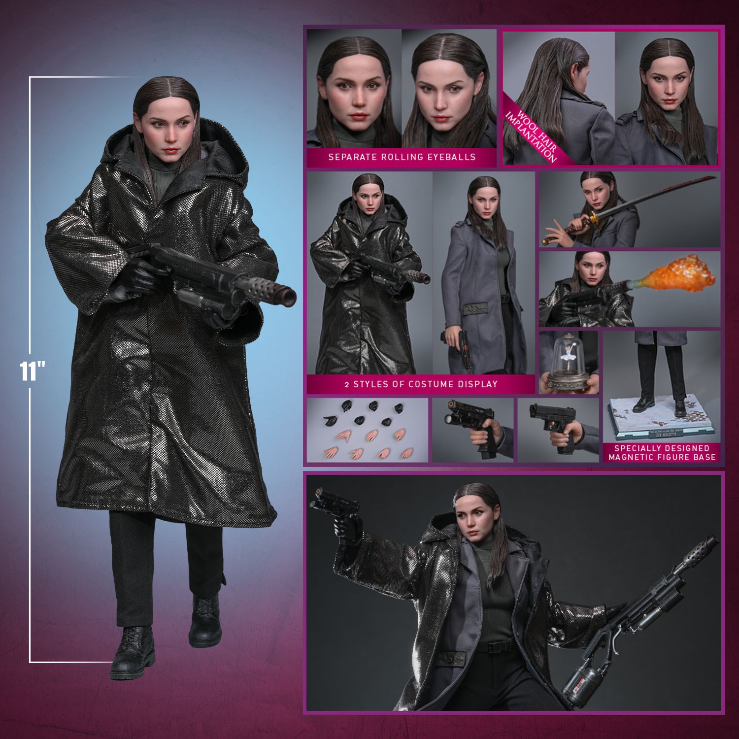 John Wick Eve Macarro (Artisan Edition) Sixth Scale Figure  (Prototype Shown) View 2
