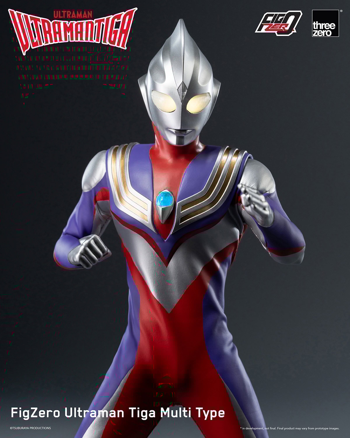 ULTRAMAN TIGA プレペイントアクションフィギュア Ultraman Tiga Multi Type Sixth Scale Figure by Threezero