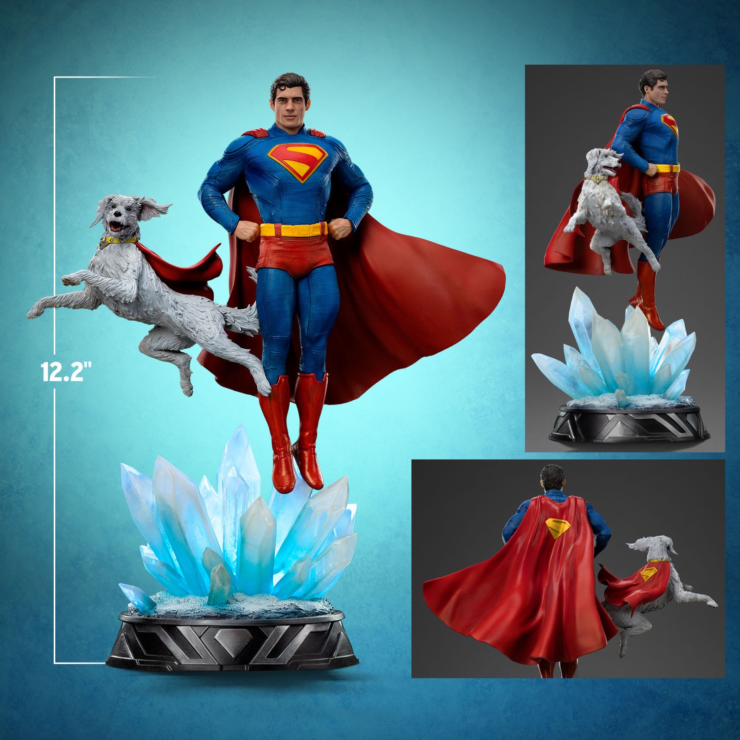 DC Comics Superman & Krypto 1:10 Scale Statue  (Prototype Shown) View 2