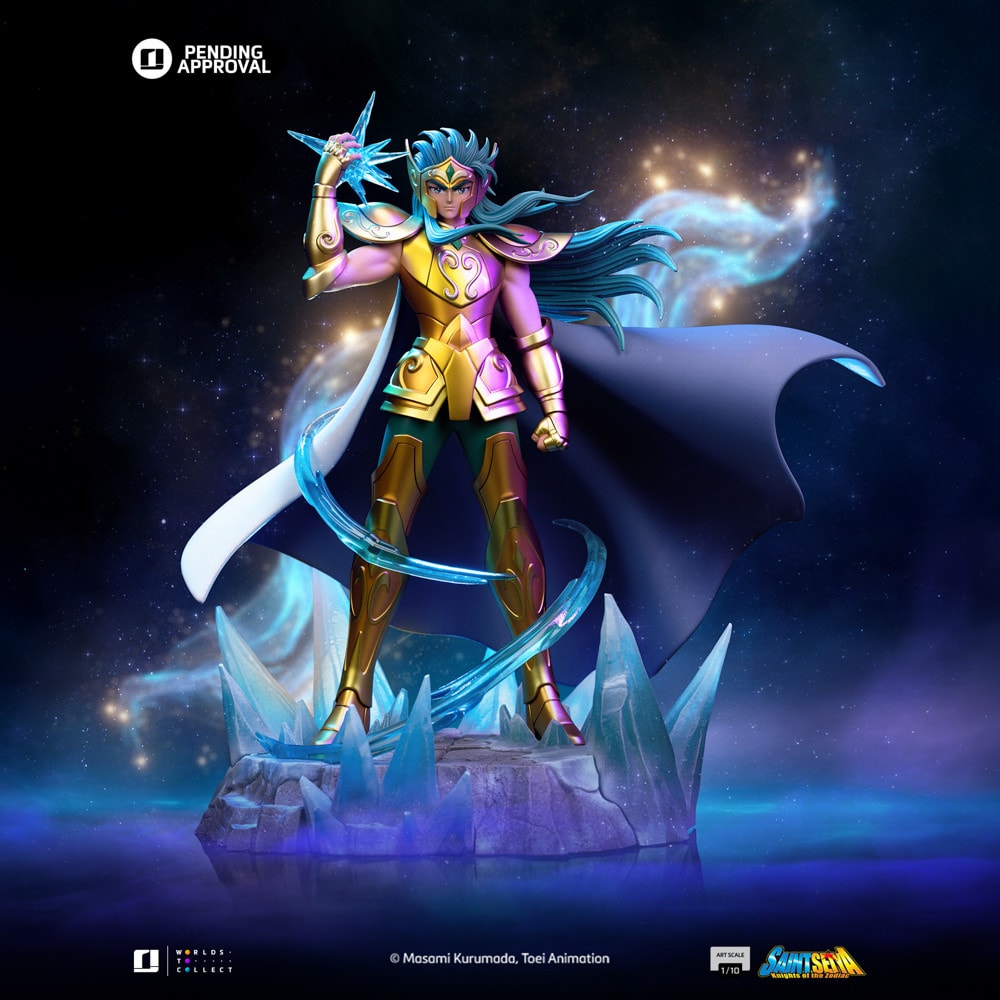 Saint Seiya Aquarius Camus 1:10 Scale Statue  (Prototype Shown) View 5