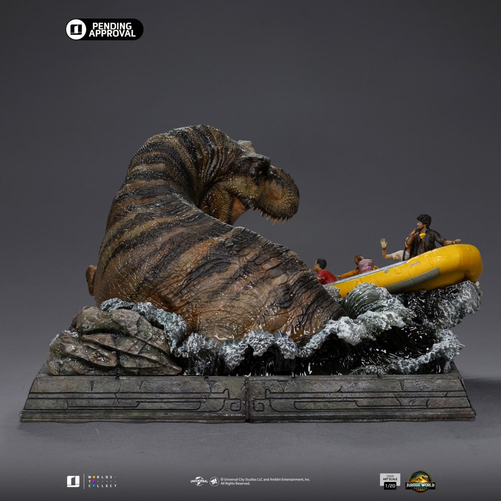 Jurassic Park T-Rex River Attack Statues  (Prototype Shown) View 4