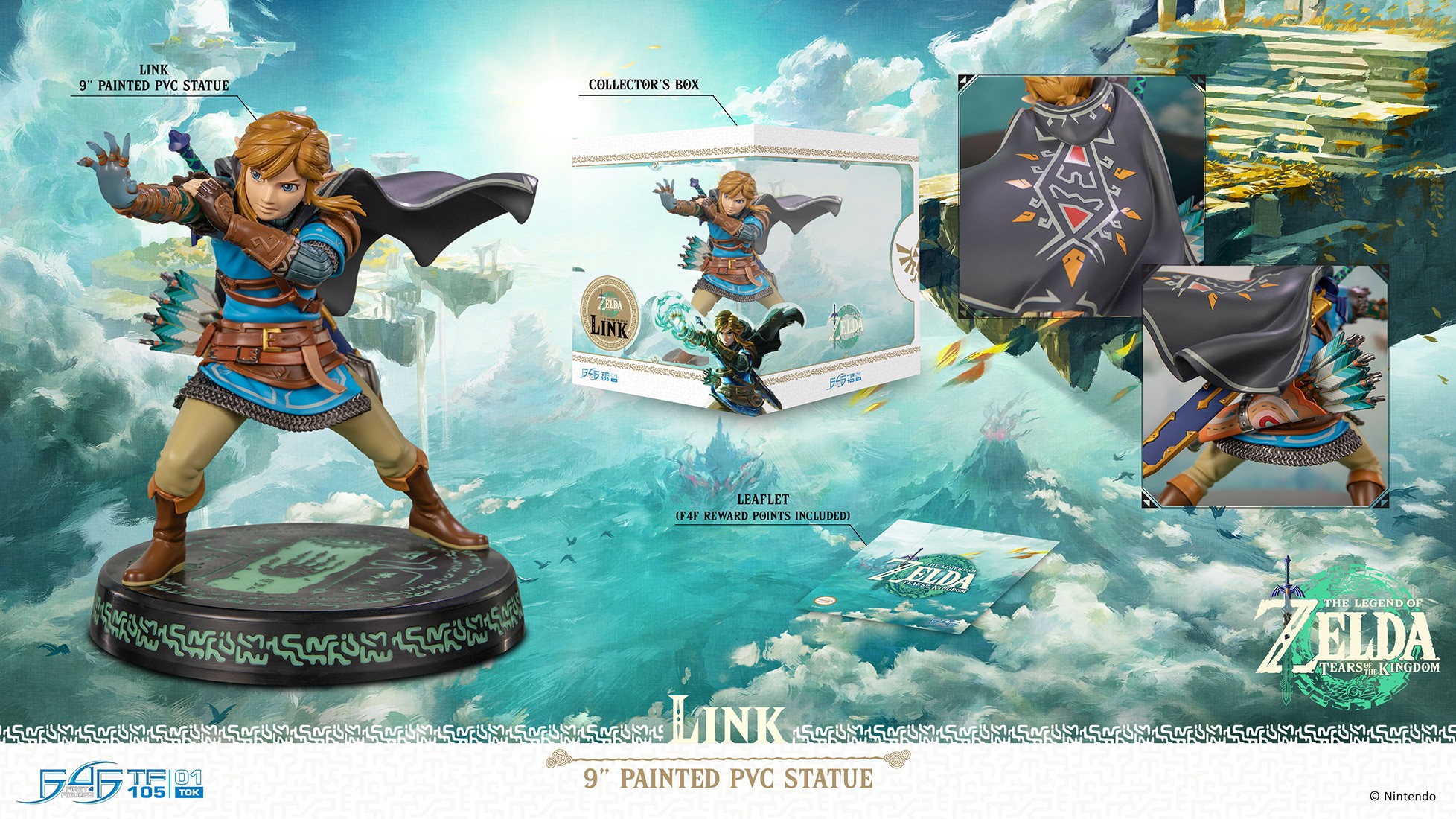 The Legend of Zelda Tears of the Kingdom Link Statues  (Prototype Shown) View 14