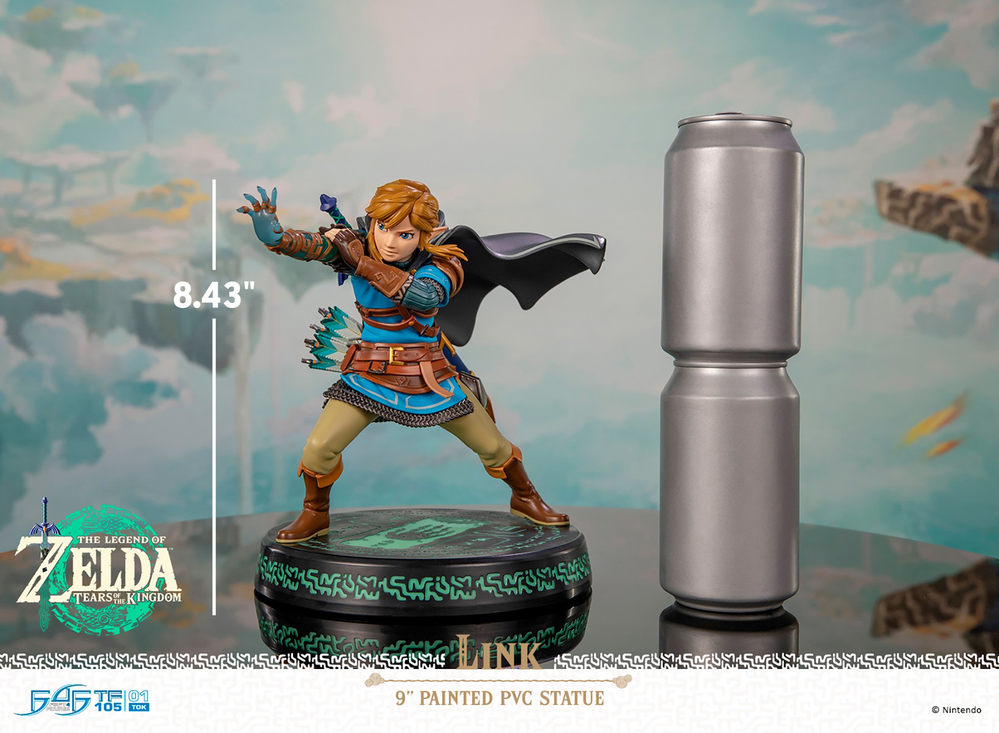 The Legend of Zelda Tears of the Kingdom Link Statues  (Prototype Shown) View 2