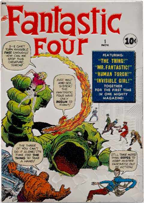 Marvel Marvel Fantastic Four #1 Silver Collectible  (Prototype Shown) View 7