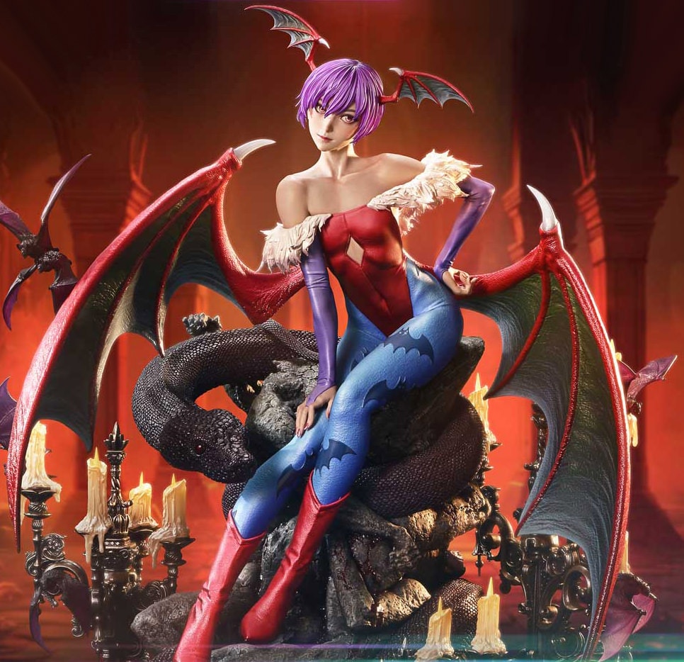 Darkstalkers Lilith (Bonus Version) Quarter Scale Statue  (Prototype Shown) View 1