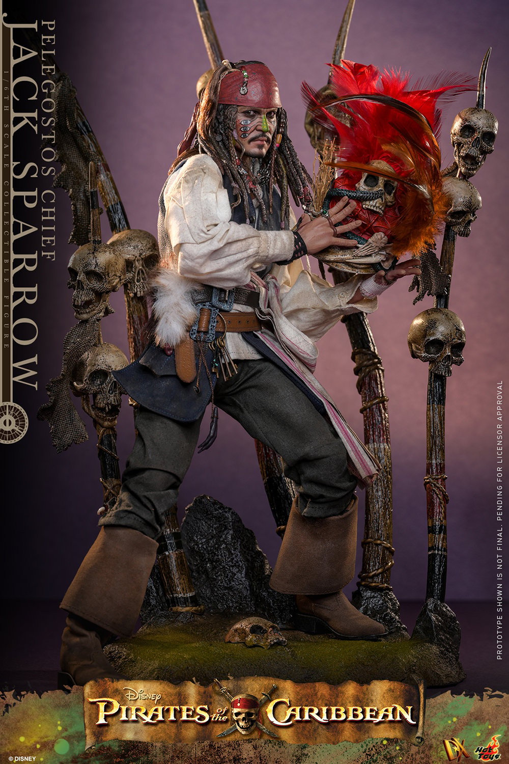 Disney Pelegostos Chief Jack Sparrow Sixth Scale Figure  (Prototype Shown) View 4