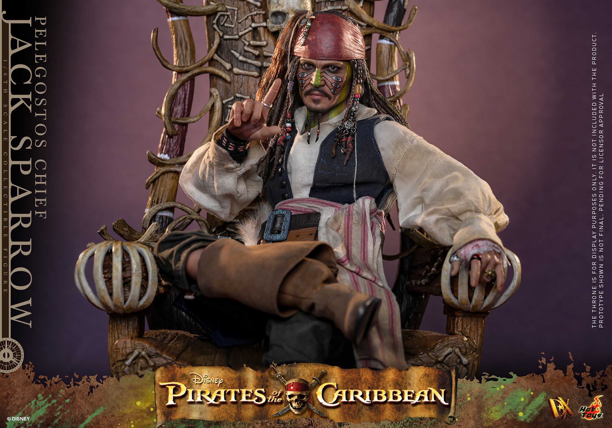 Disney Pelegostos Chief Jack Sparrow Sixth Scale Figure  (Prototype Shown) View 6