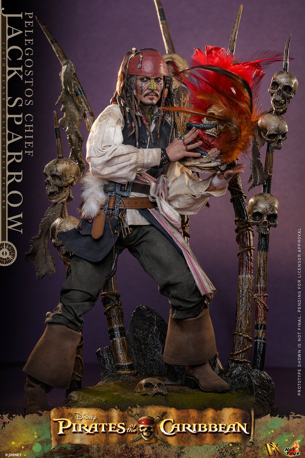 Disney Pelegostos Chief Jack Sparrow Sixth Scale Figure  (Prototype Shown) View 8