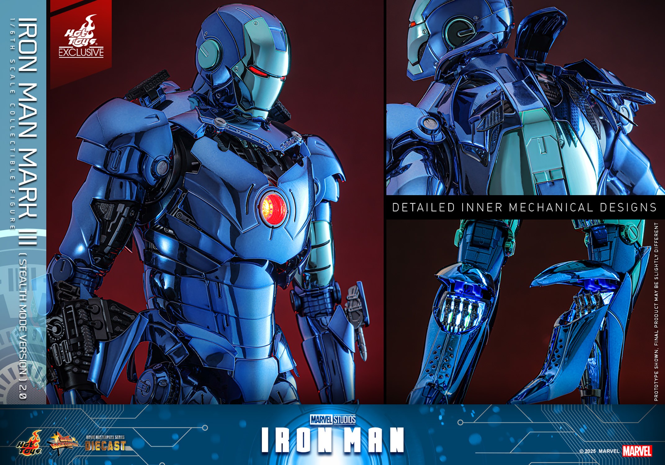 Marvel Iron Man Mark III (Stealth Mode Version) 2.0 Sixth Scale Figure  (Prototype Shown) View 12