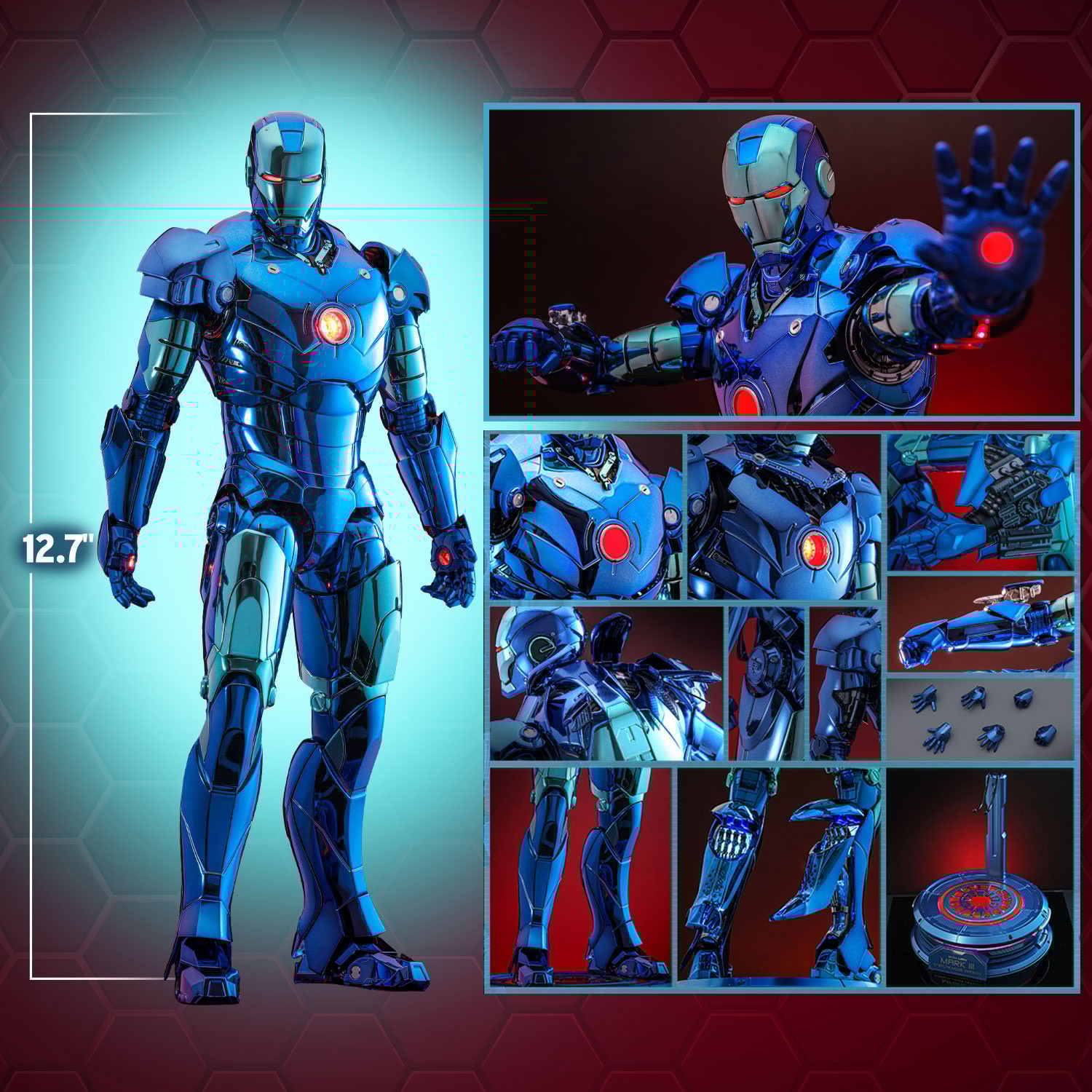 Iron Man Mark III (Stealth Mode Version) 2.0 Sixth Scale Figure by