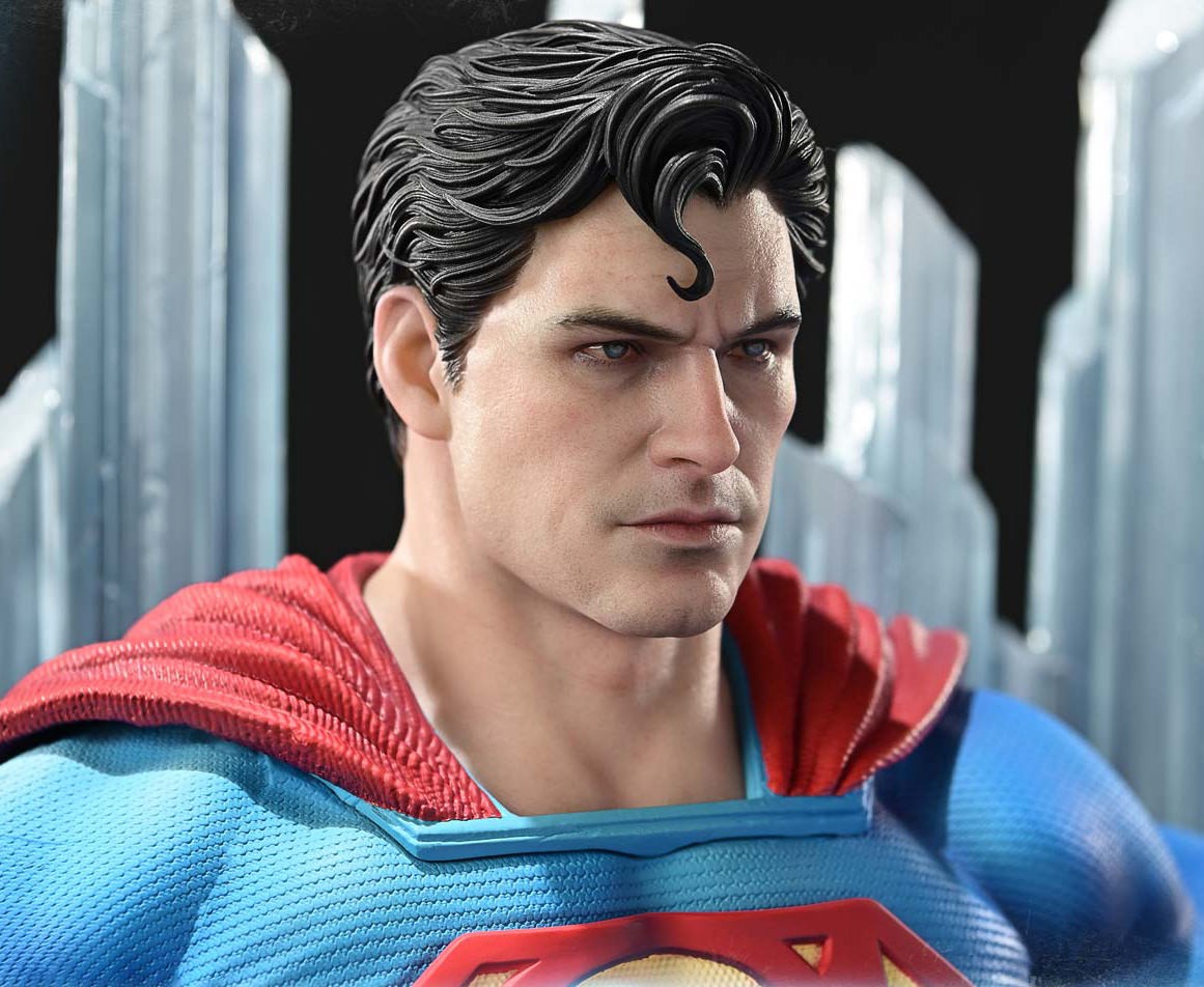 DC Comics Superman Fortress of Solitude on Throne Quarter Scale Statue  (Prototype Shown) View 4
