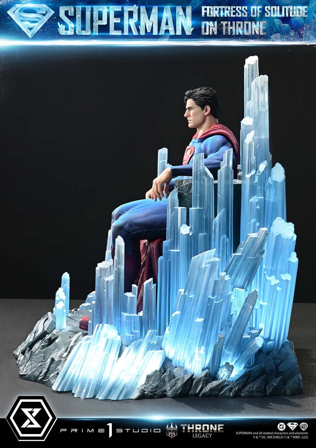 DC Comics Superman Fortress of Solitude on Throne Quarter Scale Statue  (Prototype Shown) View 12