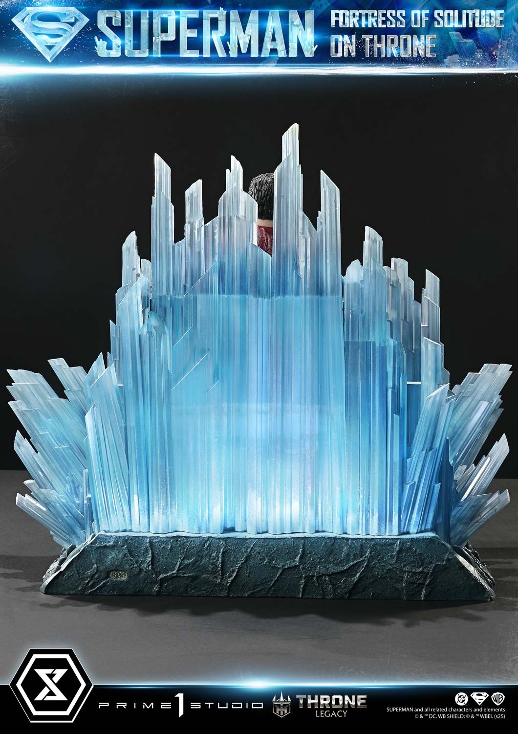 DC Comics Superman Fortress of Solitude on Throne Quarter Scale Statue  (Prototype Shown) View 13
