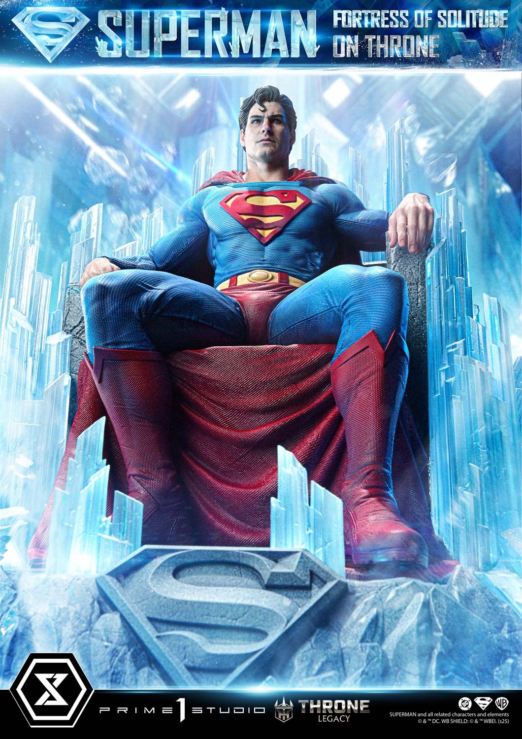 DC Comics Superman Fortress of Solitude on Throne Quarter Scale Statue  (Prototype Shown) View 18