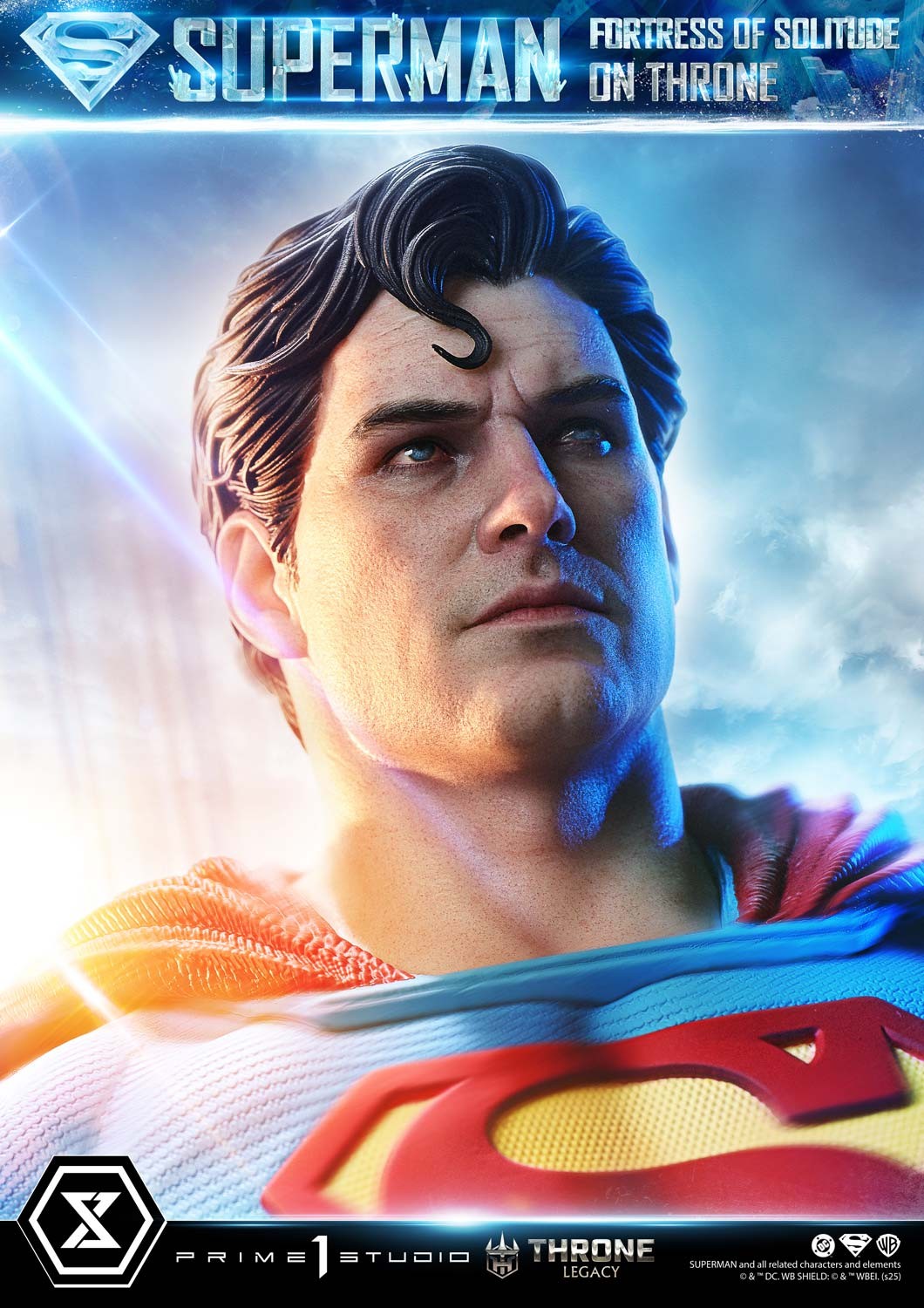 DC Comics Superman Fortress of Solitude on Throne Quarter Scale Statue  (Prototype Shown) View 19
