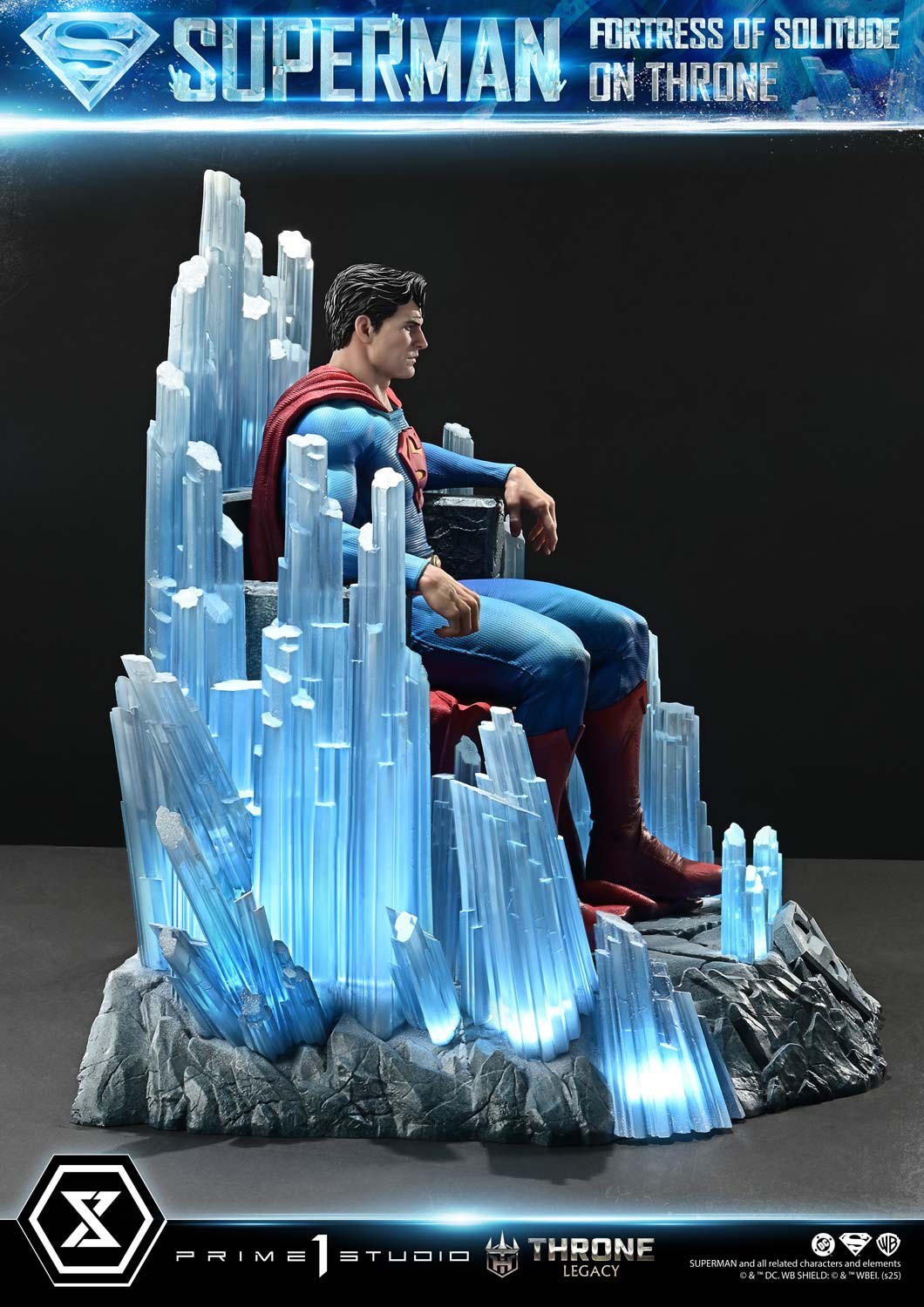 DC Comics Superman Fortress of Solitude on Throne Quarter Scale Statue  (Prototype Shown) View 14