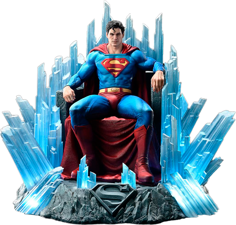 DC Comics Superman Fortress of Solitude on Throne Quarter Scale Statue  (Prototype Shown) View 20