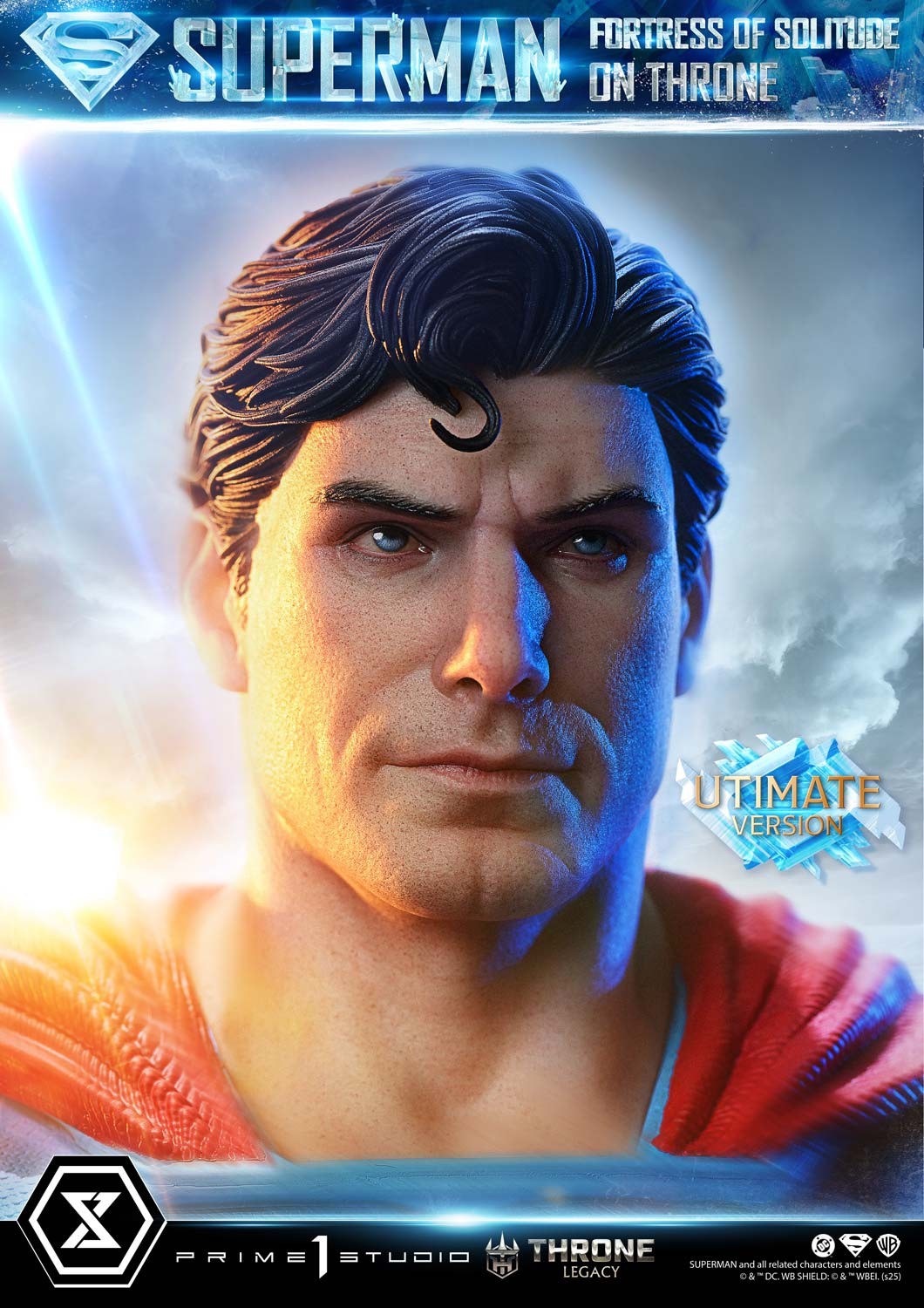 DC Comics Superman Fortress of Solitude on Throne (Ultimate Version) Quarter Scale Statue  (Prototype Shown) View 7