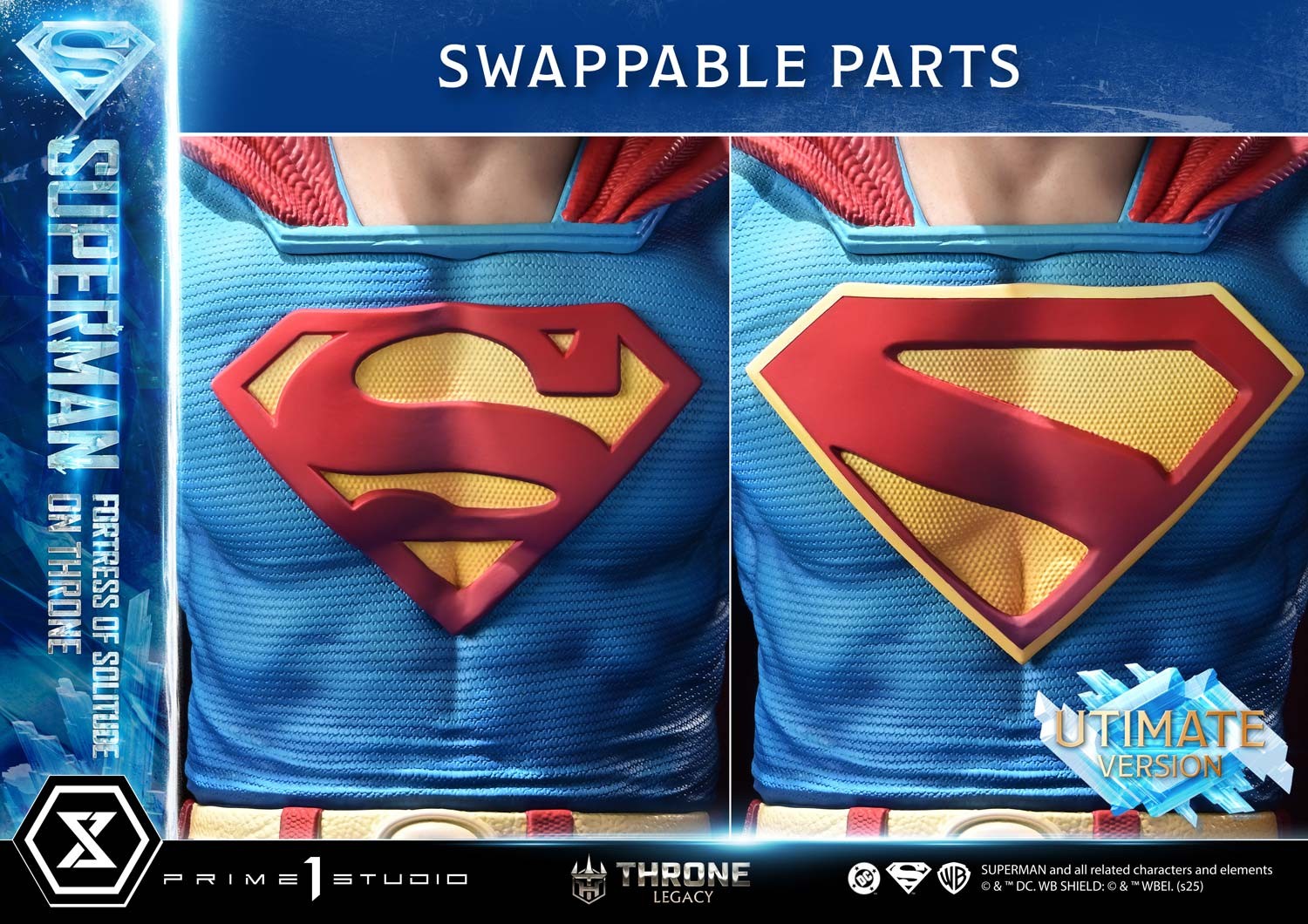 DC Comics Superman Fortress of Solitude on Throne (Ultimate Version) Quarter Scale Statue  (Prototype Shown) View 10